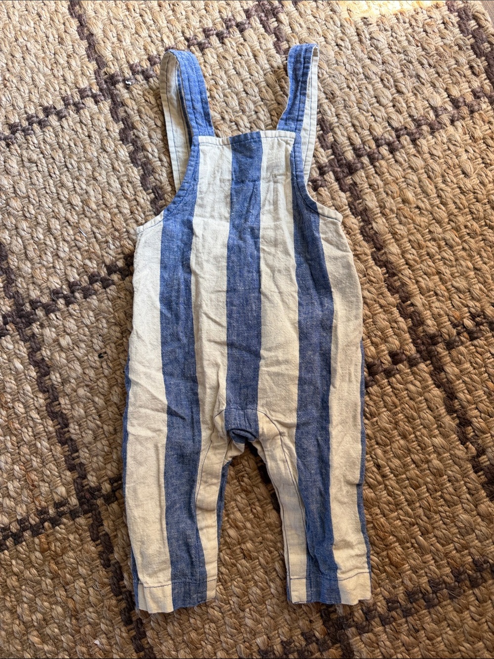 Tea 6-9 Month Linen Blend Overalls